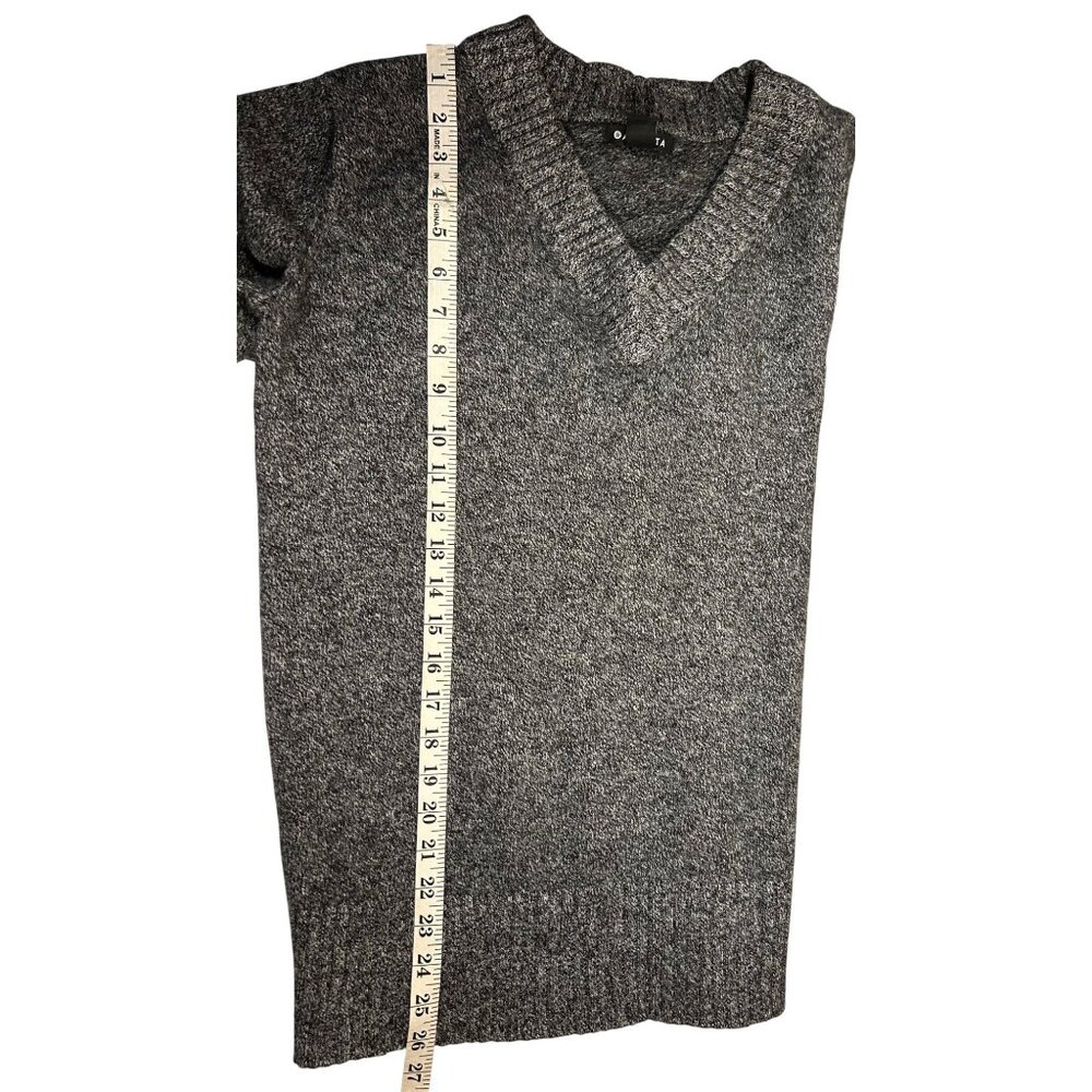 Athleta Women's sz M Sweater Wool Blend Comfy Athlesure Heavy V-Neck - Picture 7 of 10